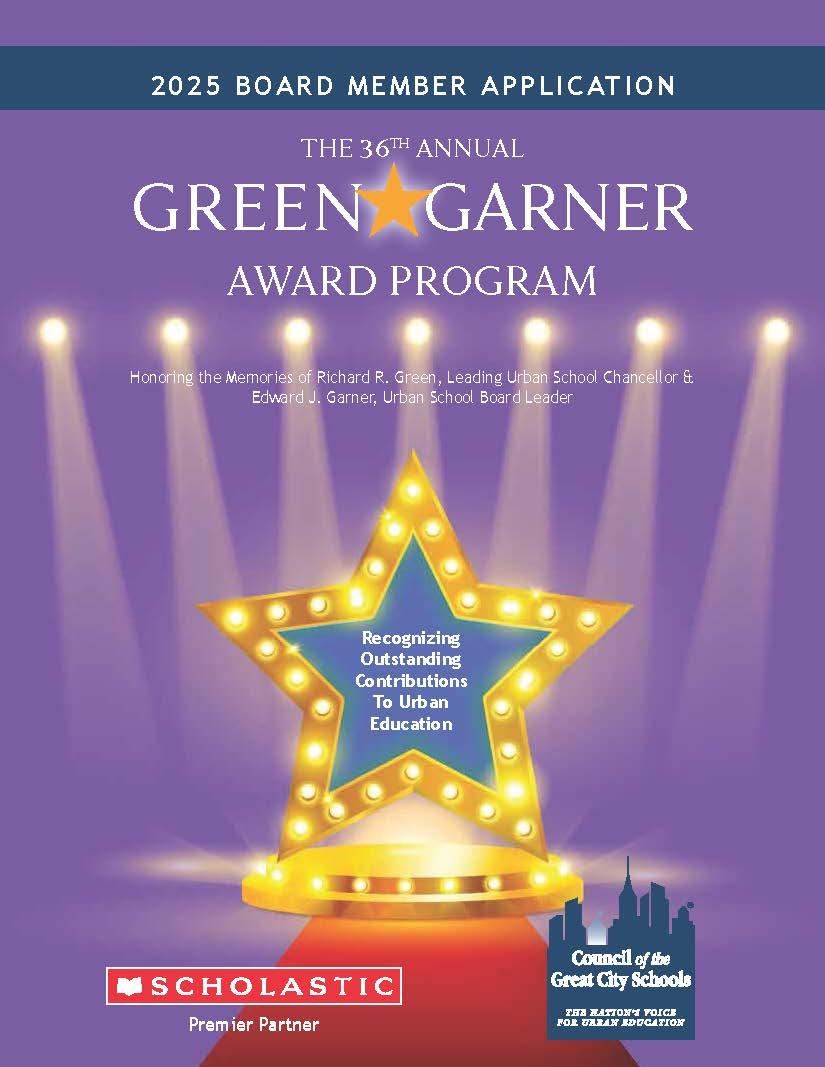 Green Garner Award Application Cover